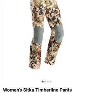 Womens Sitka timberline pants